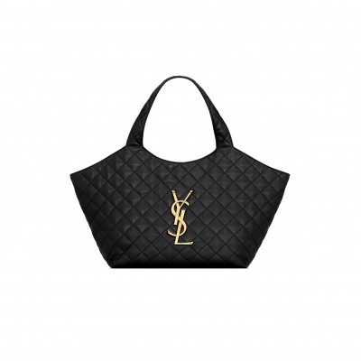 YSL ICARE MEDIUM IN QUILTED NAPPA 858191AAANG1000 (31*28*15cm) YSL ICARE MEDIUM IN QUILTED NAPPA 858191AAANG1000 (31*28*15cm)